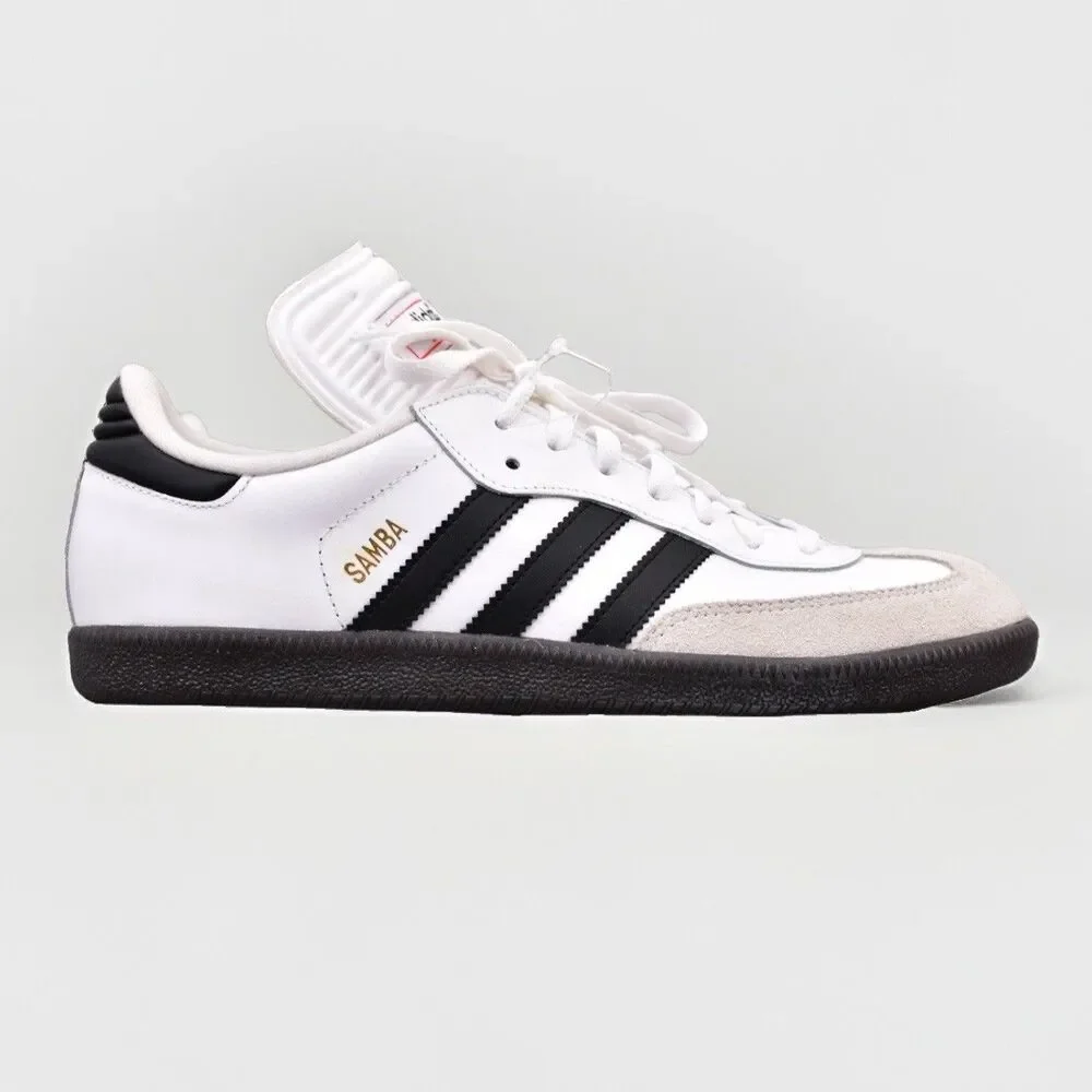 Adidas Samba Classic White Black Indoor Soccer 772109 Men's Size 10.5